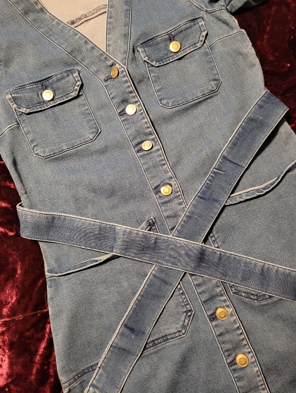 Maurices Blue Denim Dress.